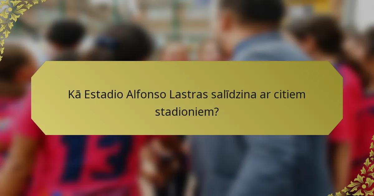 Kā Estadio Alfonso Lastras salīdzina ar citiem stadioniem?